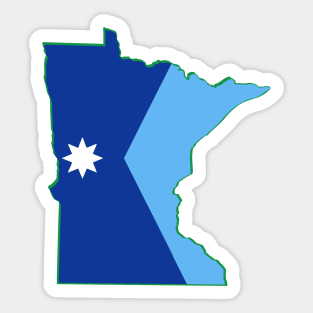 Minnesota State Flag Sticker